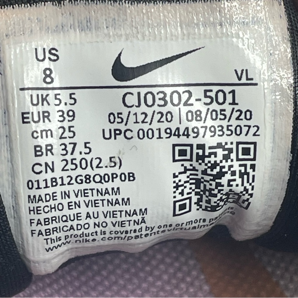 Nike Zoom Winflo 7 Running Shoes Womens Size US 8 EUR 39 Light Violet CJ0302-501 - Picture 14 of 14